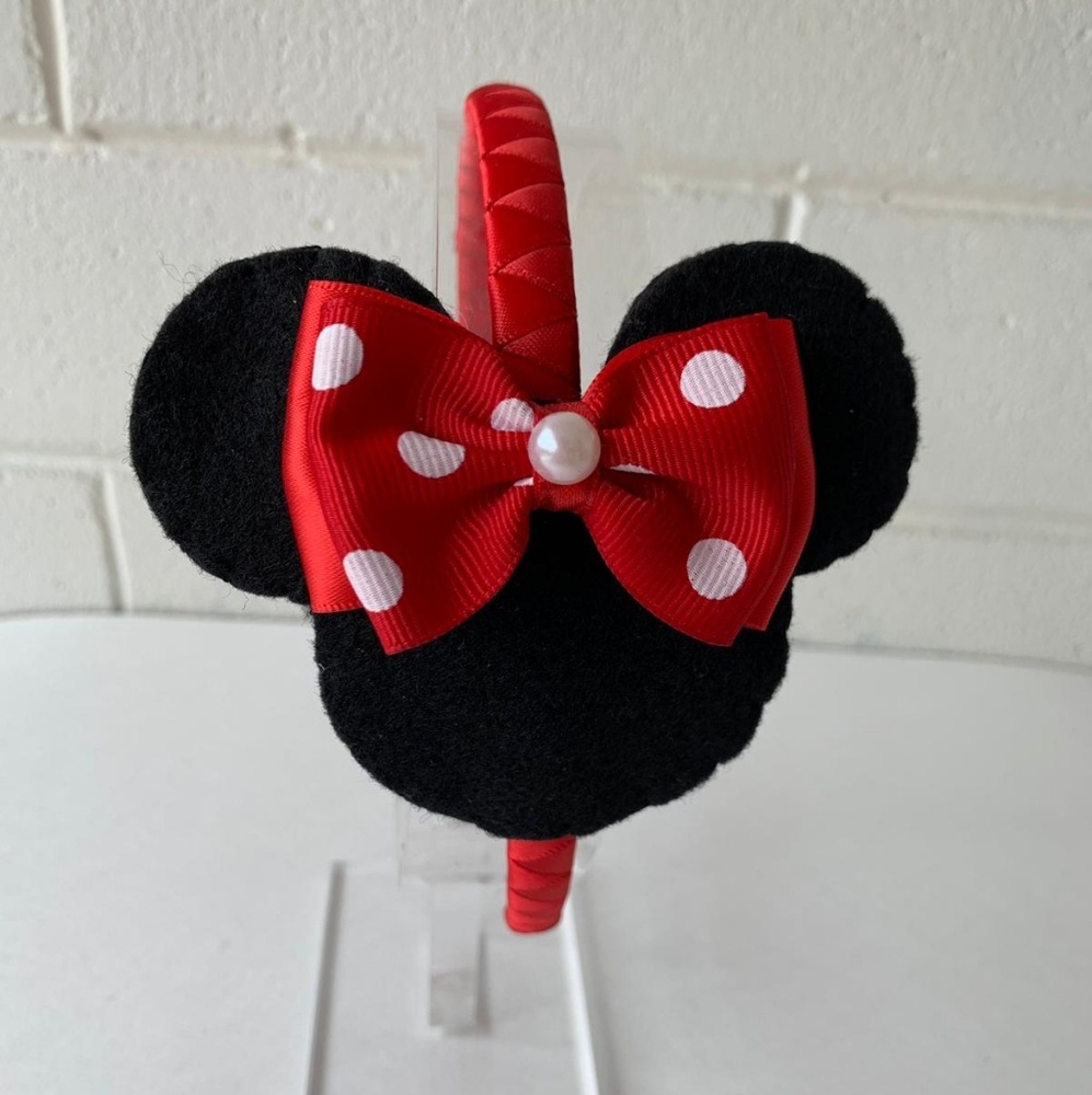 HAND MADE
Minnie Mouse Headband
Color = Pink & Bla - Picture 4 of 4
